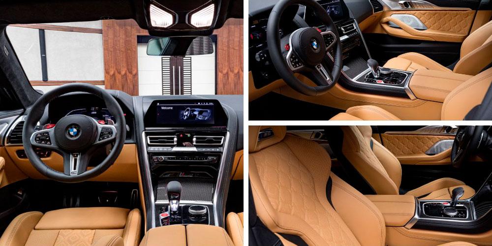 BMW M8 Competition Gran Coupe в цвете Brands Hatch Grey