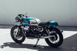 Кастомный кафе рейсер Moto Guzzi 850 T3 в исполнении Deus ex Machina