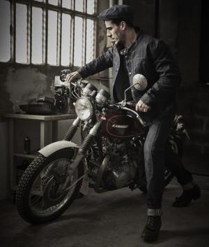Джинсовая мотокуртка Fuel Greasy