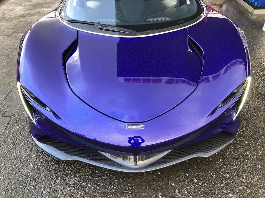 McLaren Speedtail в пурпурном цвете