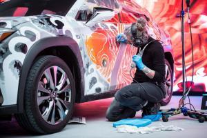 Lexus UX250h F-Sport Tattooed Art Car by Claudia De Sabe