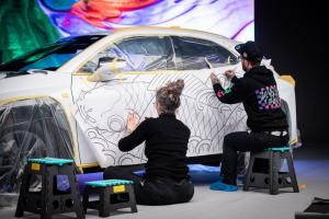 Lexus UX250h F-Sport Tattooed Art Car by Claudia De Sabe