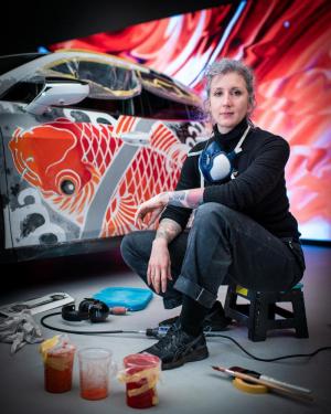 Lexus UX250h F-Sport Tattooed Art Car by Claudia De Sabe