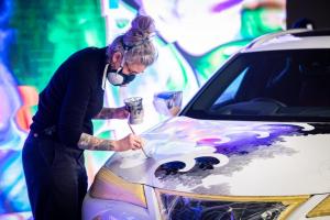 Lexus UX250h F-Sport Tattooed Art Car by Claudia De Sabe