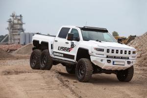 Bureko 6x6 Pickup  это Chevy Silverado с еще двумя колесами и мощностью 1200 лошадиных сил