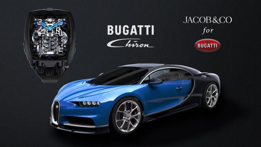 Специально для Bugatti Chiron создали стилизованные под силовую установку часы Tourbillon