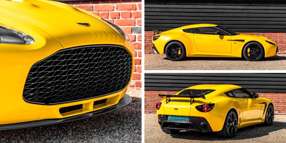 Aston Martin V12 Zagato 2013 года, в цвете Sunburst Yellow, Nicholas Mee & Co.
