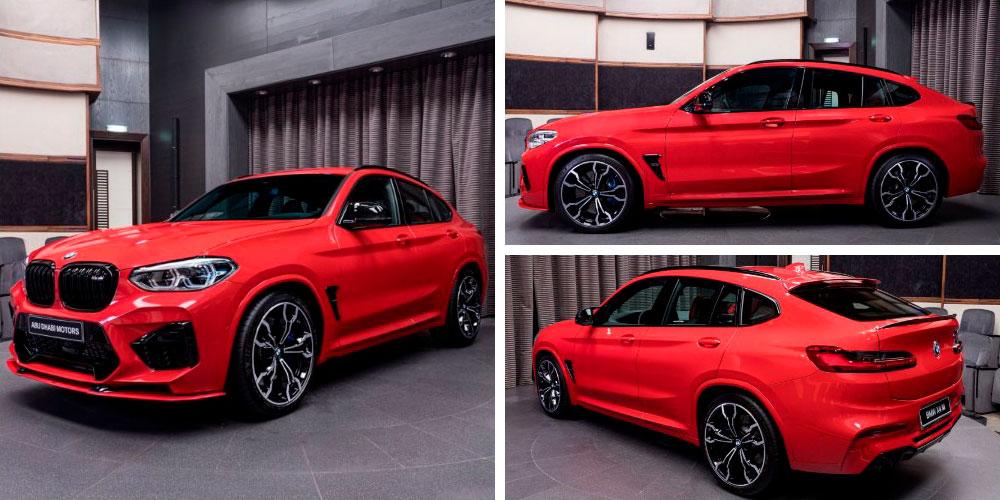 BMW X4 M Competition by AC Schnitzer 2020 года, в цвете Toronto Red, Abu Dhabi Motors