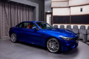 BMW M4 Convertible Competition Package 2020 года, в цвете San Marino Blue, Abu Dhabi Motors