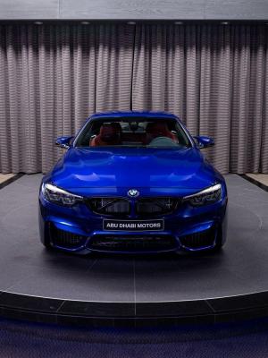BMW M4 Convertible Competition Package 2020 года, в цвете San Marino Blue, Abu Dhabi Motors