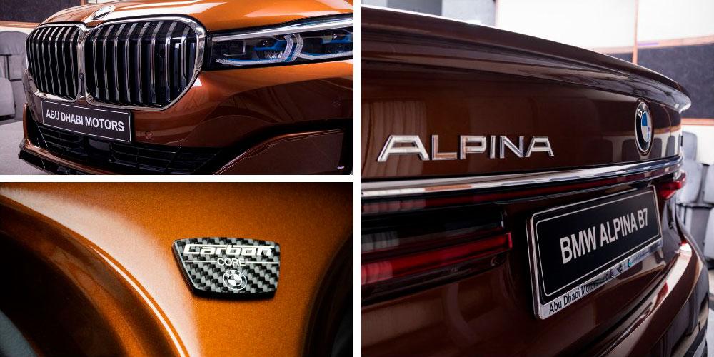 Alpina B7 Bi-Turbo 2020 года, в цвете Chestnut Bronze Metallic, Abu Dhabi Motors