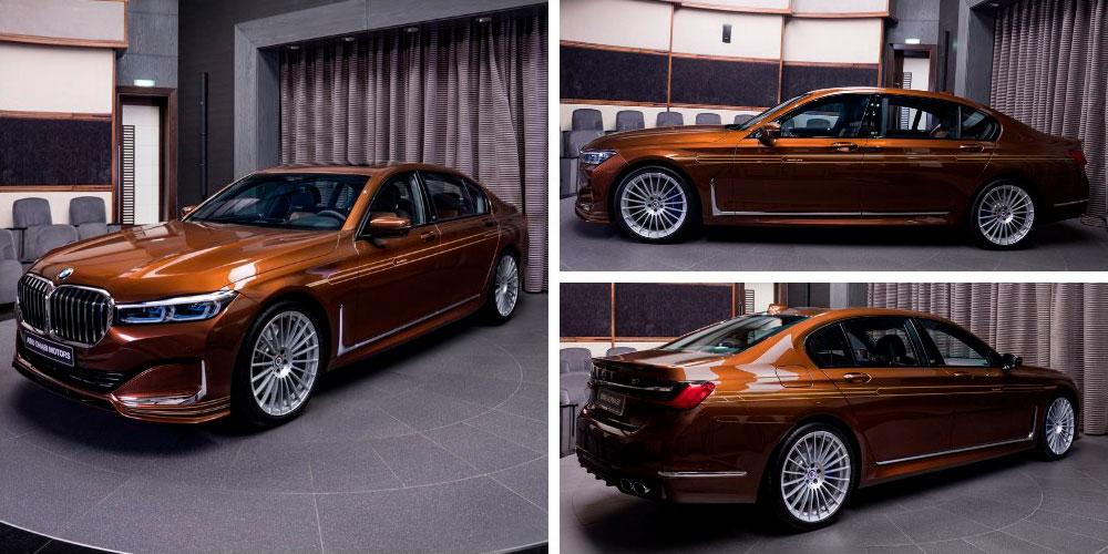 Alpina B7 Bi-Turbo 2020 года, в цвете Chestnut Bronze Metallic, Abu Dhabi Motors
