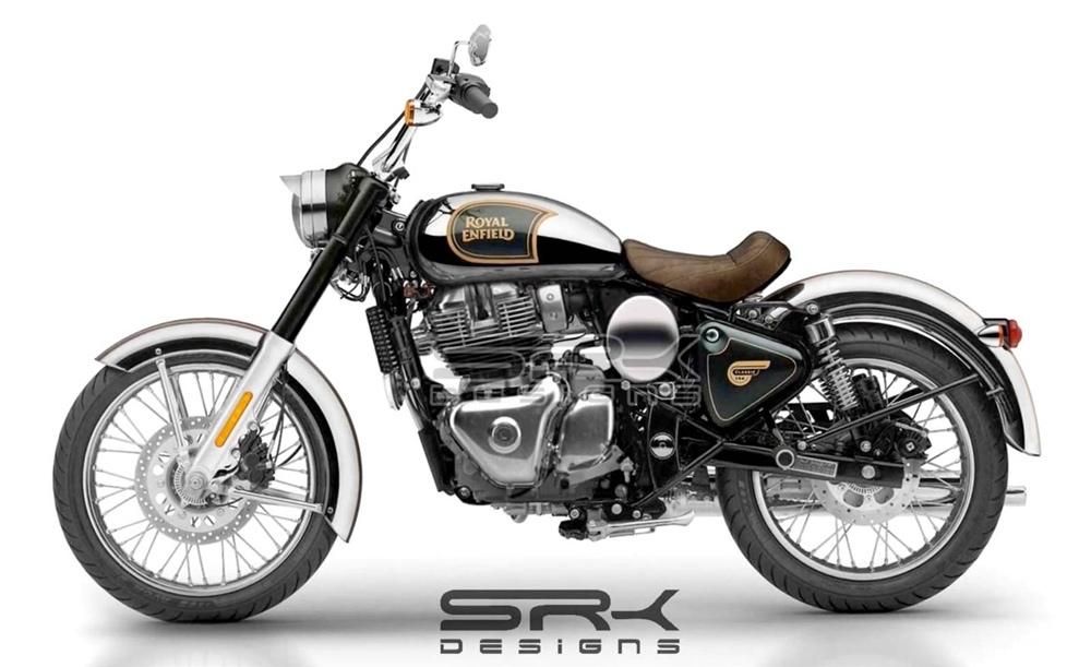 Свой вариант концептуальной модели Royal Enfield KX представили SRK Design