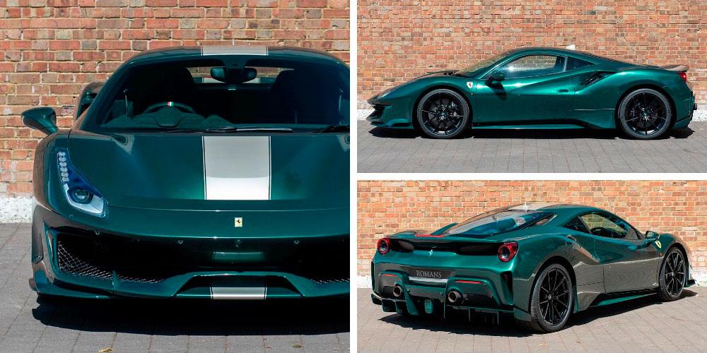 Ferrari 488 Pista 2020 года, в цвете Verde Scuro, Romans International