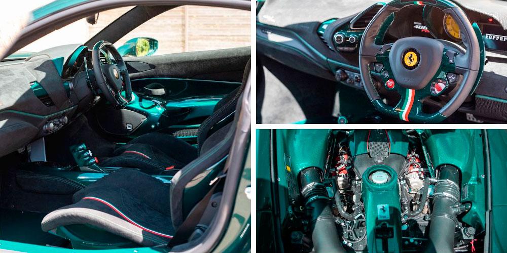 Ferrari 488 Pista 2020 года, в цвете Verde Scuro, Romans International