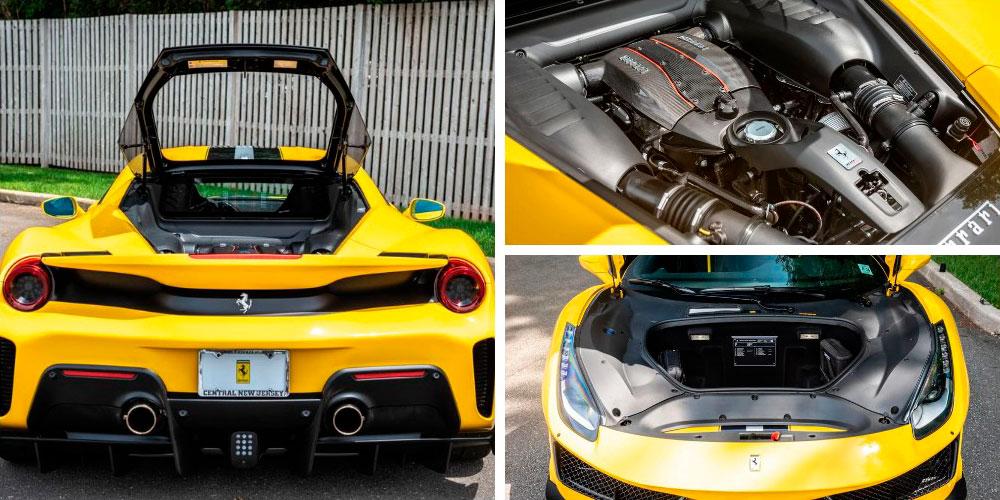 Ferrari 488 Pista 2019 года, в цвете Modena Yellow, Bring A Trailer