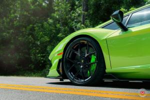 Lamborghini Aventador SVJ by Novitec Rosso on Vossen Wheels 2020 года