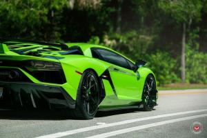 Lamborghini Aventador SVJ by Novitec Rosso on Vossen Wheels 2020 года