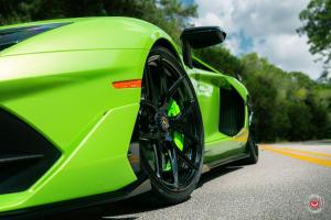 Lamborghini Aventador SVJ by Novitec Rosso on Vossen Wheels 2020 года