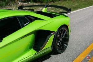 Lamborghini Aventador SVJ by Novitec Rosso on Vossen Wheels 2020 года