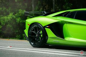 Lamborghini Aventador SVJ by Novitec Rosso on Vossen Wheels 2020 года