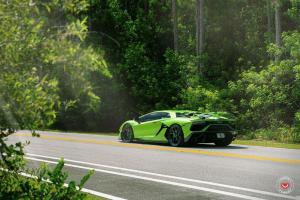 Lamborghini Aventador SVJ by Novitec Rosso on Vossen Wheels 2020 года