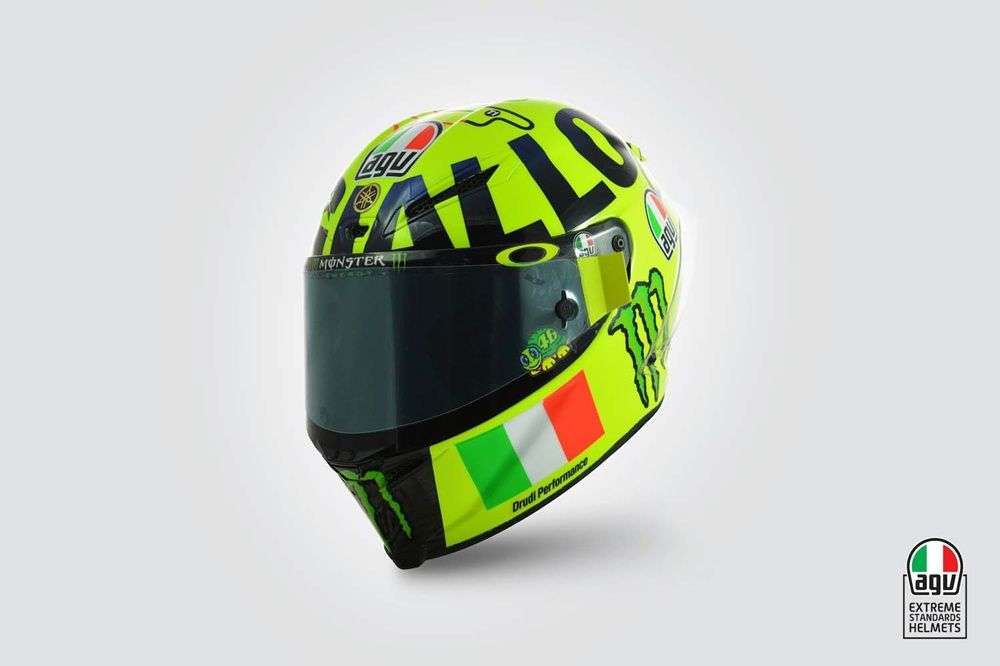 AGV Pista GP Mugiallo - шлем Валентино Росси на Гран При Италии 2016