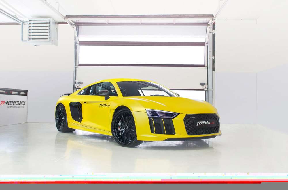 Тюнинг-ателье Fostla выкатило «подсолнечный» суперкар Audi R8 V10
