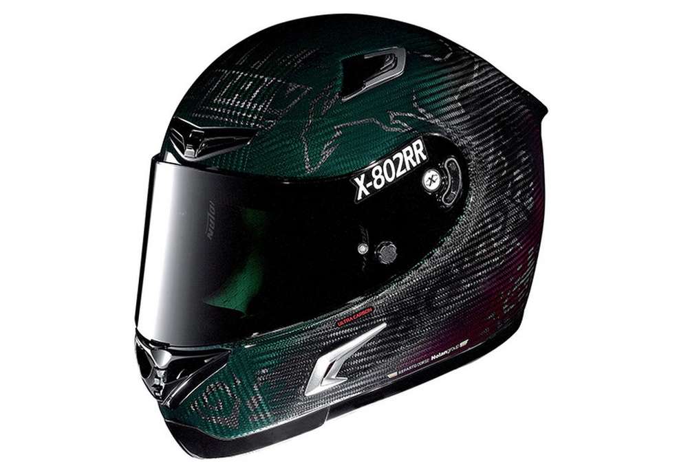 Nolan X-802RR Ultra Carbon One-Off SuperHero - новый шлем Кейси Стоунера