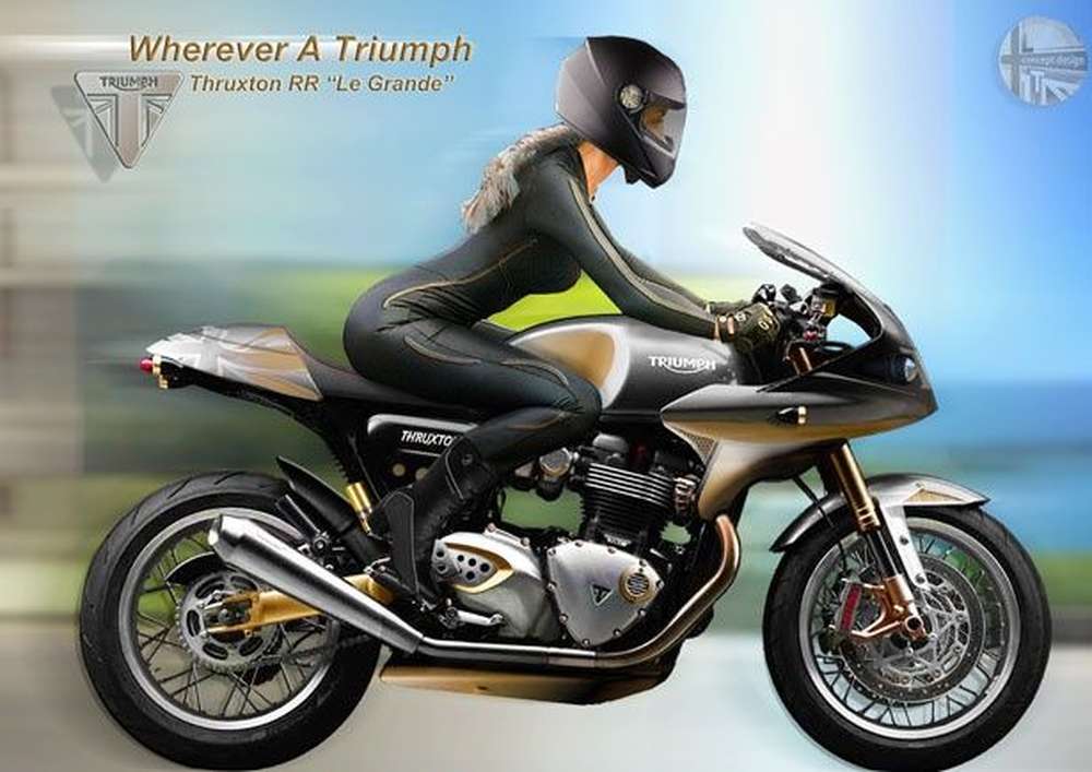 Концепт Triumph Thruxton 1400 Le Grande Retrovation