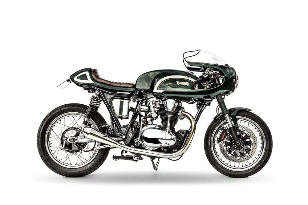 Berrybads Motorcycle: Кафе рейсер Kawasaki W650