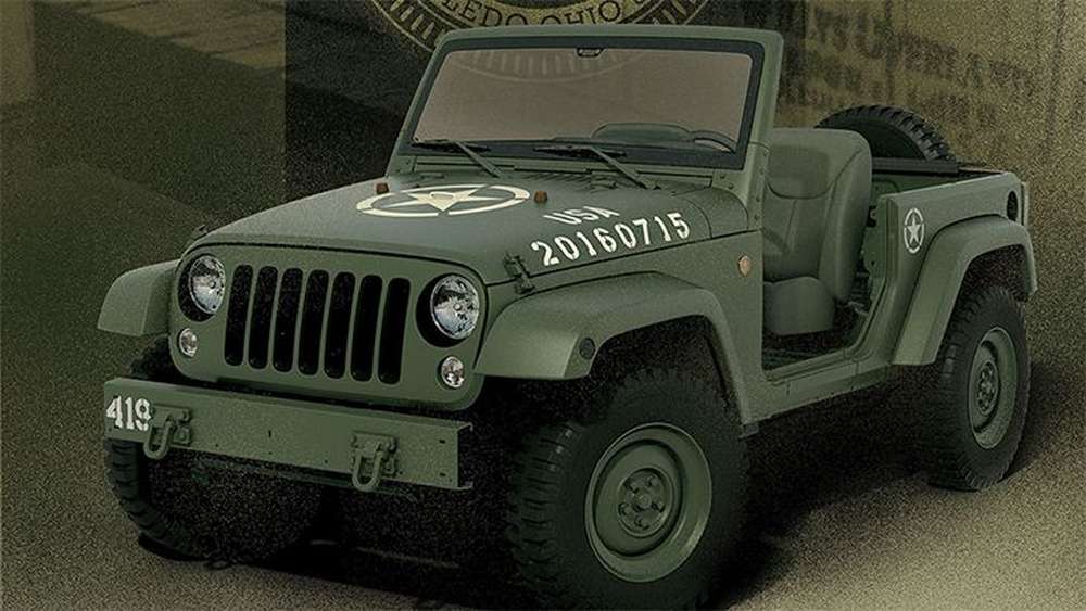 Компания Jeep стилизовала Wrangler под первый внедорожник Willys MB