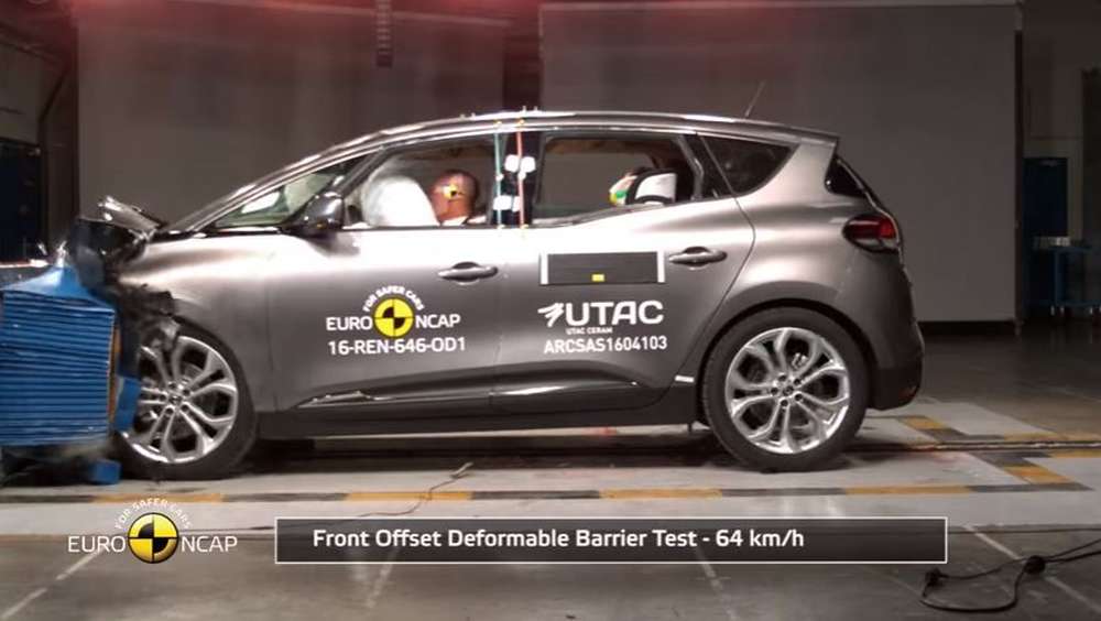 Результаты новых краш-тестов Euro NCAP: Renault Scenic