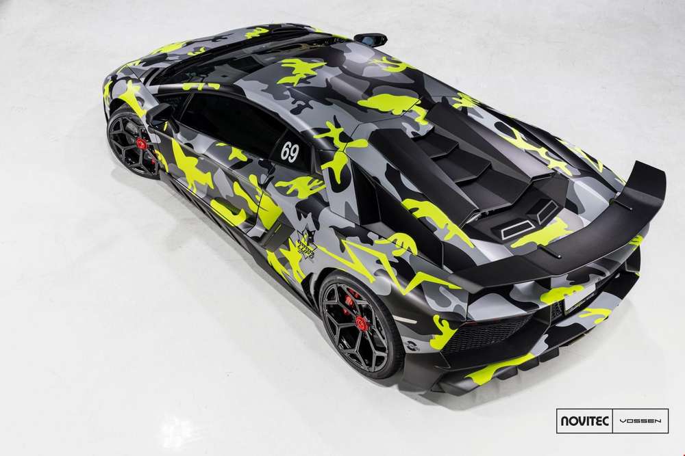 Для суперкара Lamborghini Aventador стал доступен «камуфляж быка»