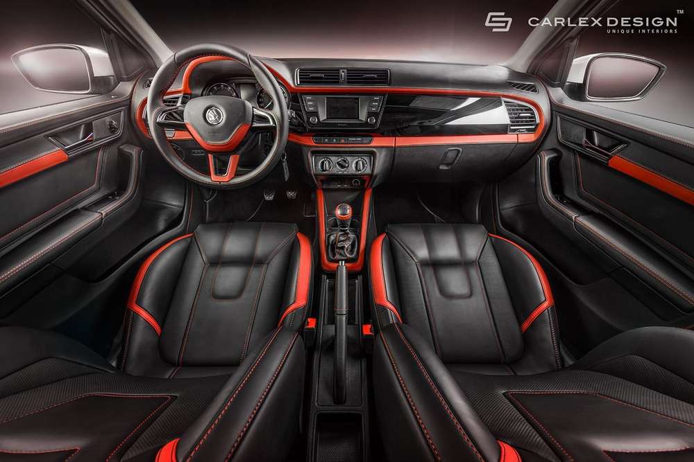 Тюнеры Carlex Design поработали над интерьером Skoda Fabia