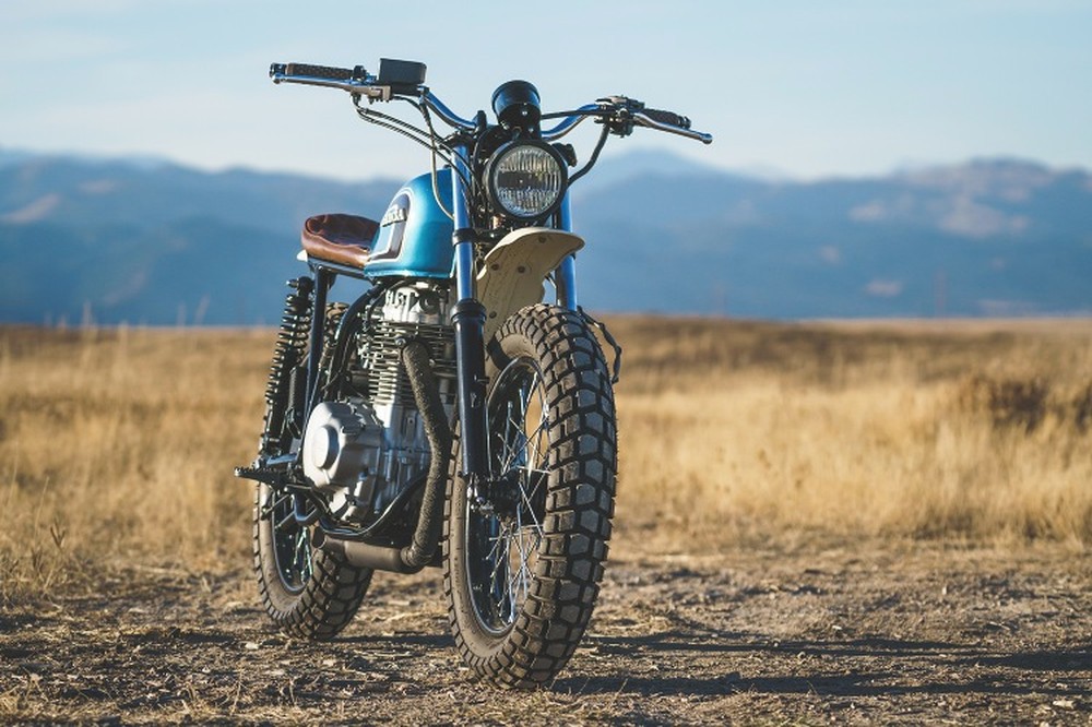 Roberts Performance Group: скрэмблер Honda CB360 Blue