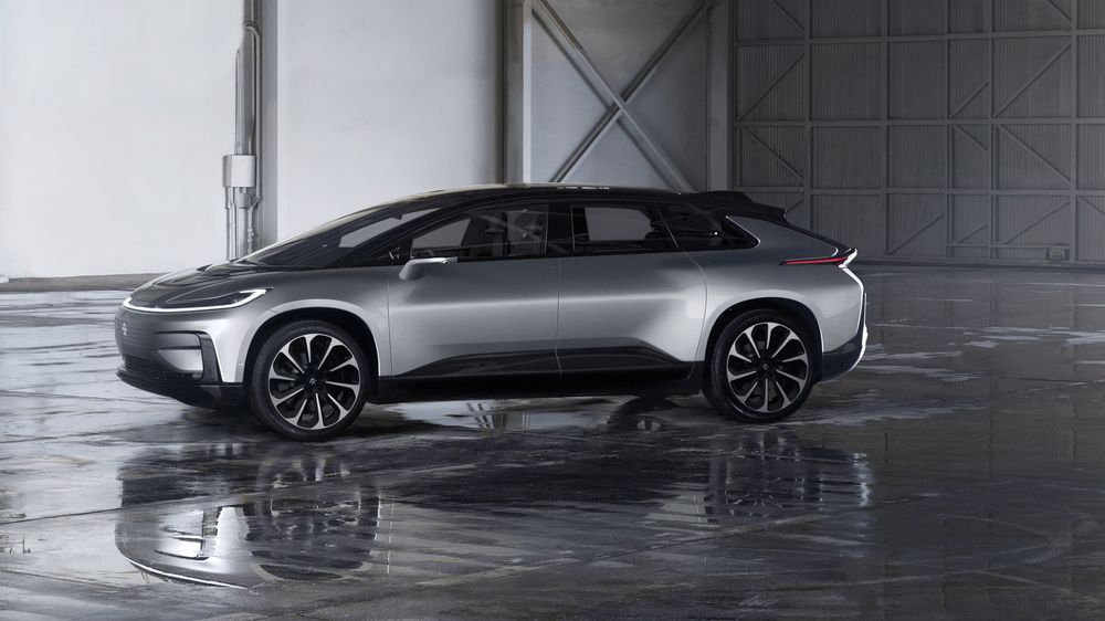 Мощность электрического кроссовера Faraday Future превысила отметку в 1 тысячу лошадиных сил