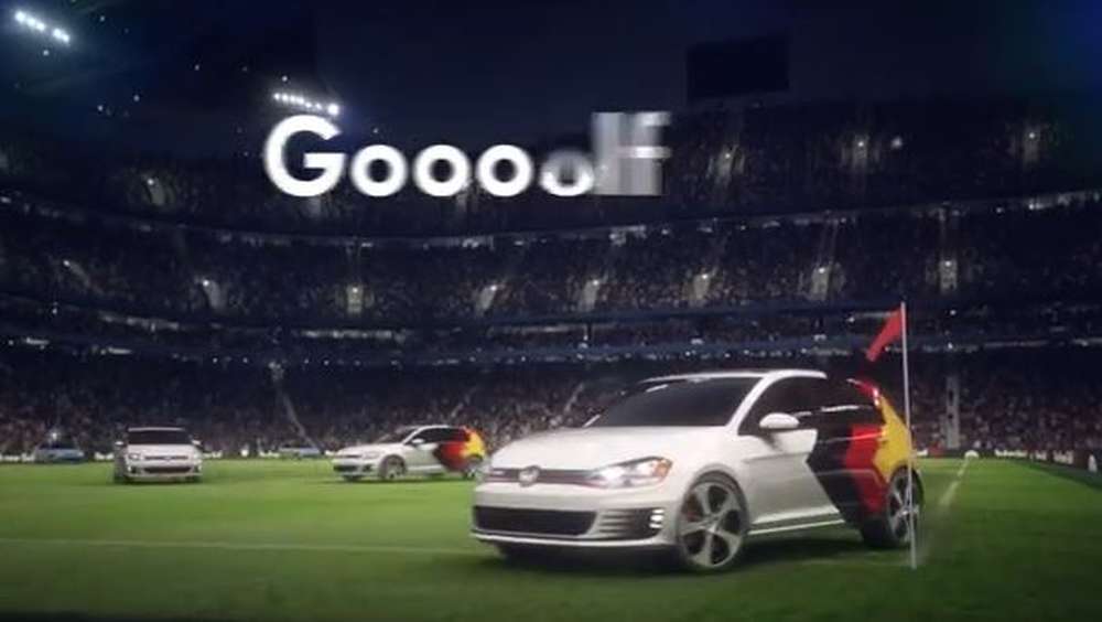 Volkswagen чествует немцев, победивших на чемпионате мира по футболу