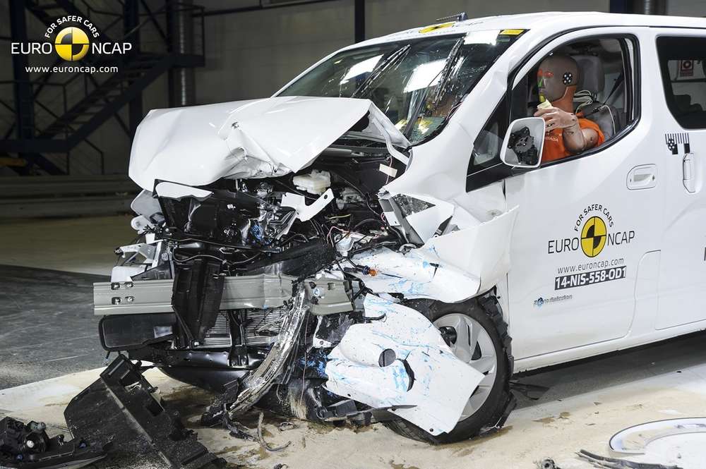 Электрокар Nissan e-NV200 получил три звезды на краш-тестах Euro NCAP