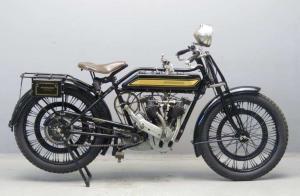 Старинный мотоцикл Motosacoche 2C10 1919 года