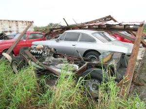 Коллекция классических Ferrari в сарае