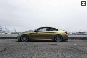 2016 BMW M4 Coupe Matte Gold on Zito Wheels