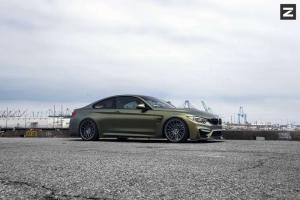 2016 BMW M4 Coupe Matte Gold on Zito Wheels