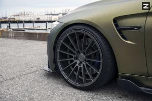 2016 BMW M4 Coupe Matte Gold on Zito Wheels