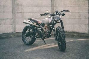 Forged Motorcycles: скрэмблер Suzuki VanVan 125