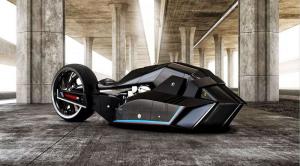 Футуристический двухколесный байк BMW Titan
