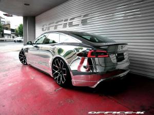 2016 Tesla Model S in Chrome by Office-K on Forgiato Wheels Insetto-ECL)