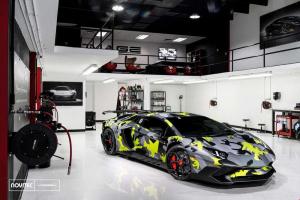 2016 Lamborghini Aventador SV in Urban Camo by Novitec Todaro on Vossen Wheels NV1)
