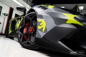 2016 Lamborghini Aventador SV in Urban Camo by Novitec Todaro on Vossen Wheels NV1)