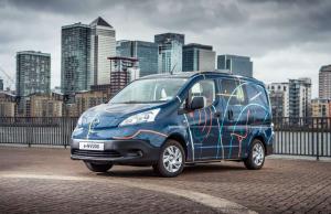 Электрический фургон Nissan e-NV200 превратили в мобильный офис с кофеваркой на борту